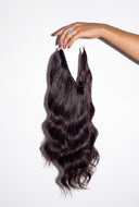 16" Dark Brown Halo Hair Extensions (95g)