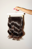 16" Dark Brown Halo Hair Extensions (95g)
