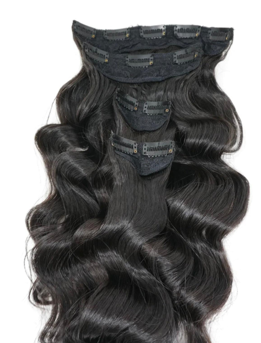 Natural Wavy Clip-In Extensions - Bubbles & Angels 
